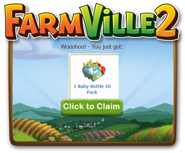 FREE Farmville 2 Baby Bottles