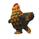 Gold-Laced Cochin Chicken